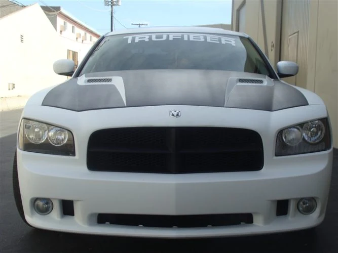 TruFiber A58 Style Ram Air Hood 06-10 Dodge Charger - Click Image to Close
